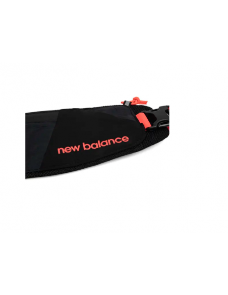 RunningVa, Riñonera New Balance Running Bottle Pack - NEGRO/NARANJA FLUOR