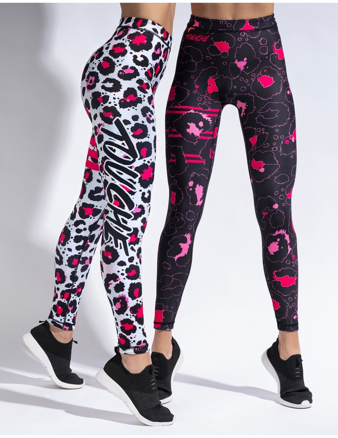 CALZA TOUCHE SPORT PINK CHEETAH REVERSIBLE MUJER RR-02